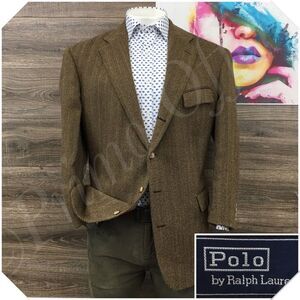 VINTAGE POLO RALPH LAUREN Mens Blazer Sport Coat Casual Jacket‎ Size 46L ALPACA